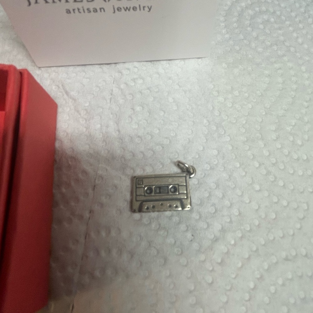 James Avery Vintage Silver Cassette Tape Charm